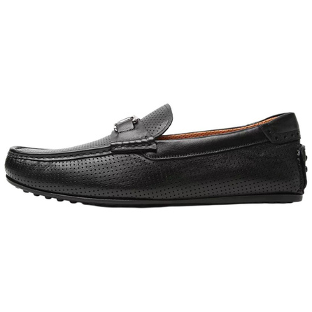 S.T.DUPONT Lambskin Penny Loafers Men's Black