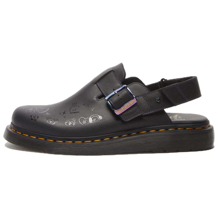BT21 x Dr. Martens JORGE II Leather Fashion Comfort Low-Top Casual Shoes Unisex Black