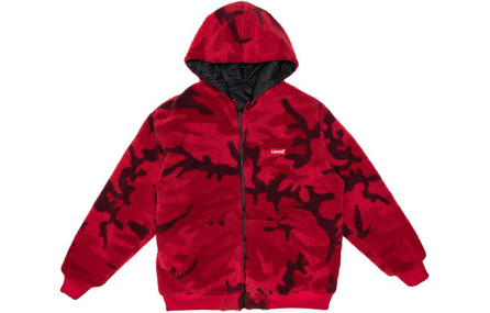 Levis Velvet Jackets Men Black Red