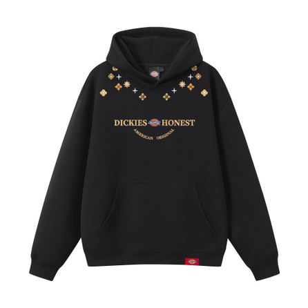 Dickies 380G American Retro Heavyweight High Street LOGO Letter Embroidery Comfortable Versatile Casual Fashion Loose Daily Commute Solid Color Long Sleeve Drop Shoulder Pullover Hoodie Unisex