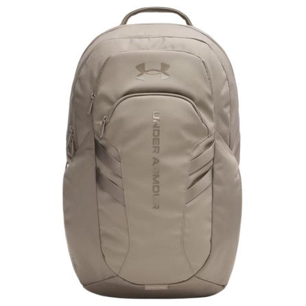 Under Armour UA Hustle 6.0 Pro Brand Logo Print Polyester Backpack Regular Unisex Brown