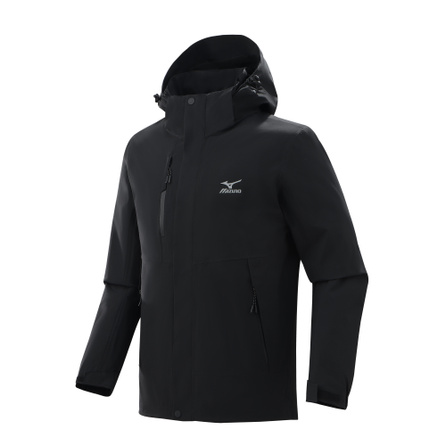 Mizuno Logo Print 3-in-1 Detachable Fleece Mountain Multi-Purpose Summer Climbing Outdoor Hiking Trekking Warm Waterproof Windproof Jacket Unisex