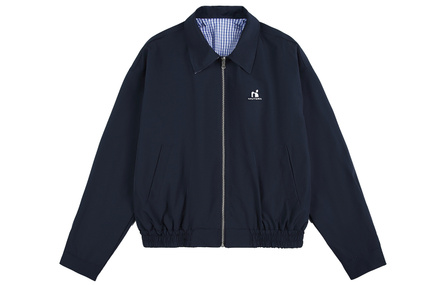 NANDCHN Jackets Unisex Navy Blue