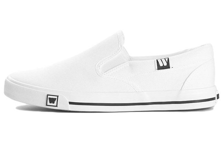 WARRIOR Canvas Shoes Unisex Low-Top White