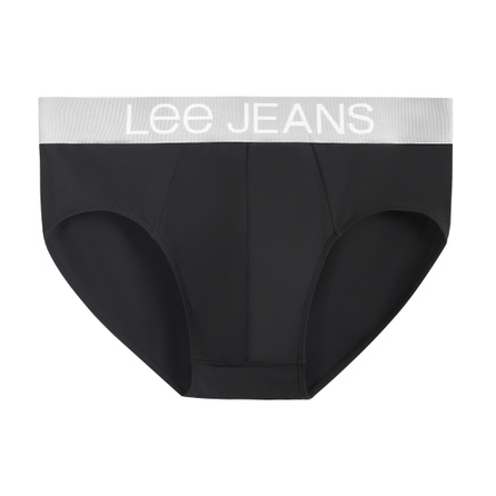 Lee Cotton Letter Print Anti-Bacterial Soft Comfortable Briefs Men's 1-Pack
