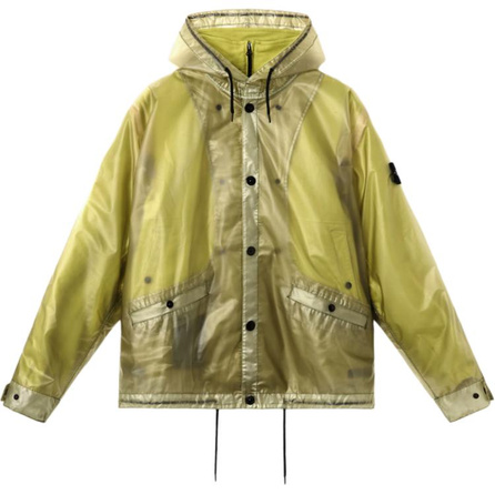 STONE ISLAND Semi-Transparent Hooded Detachable Lining Jacket Coat Men's