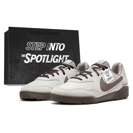 [Custom Sneakers] Nike Terra Manta A Letter Gift Bag Edition Fabric Fashion Trendy American Retro Versatile Comfortable Lightweight City Commute Wear-Resistant Low-Top Casual Shoes Men's Grey Brown