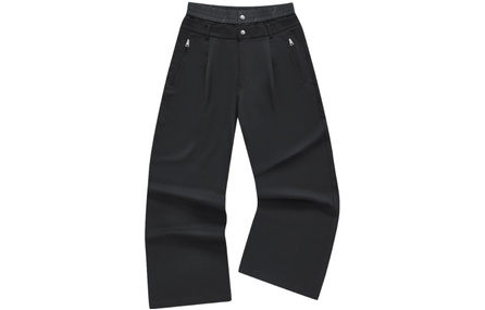 Beams X FILA FUSION BEAMS Casual Pants Men Jet Black