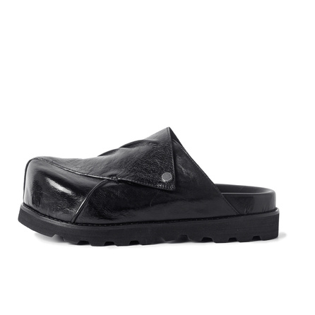Illusionist Original Design Trendy Fashion Versatile EVA Toe-Cover Sandals Unisex Black