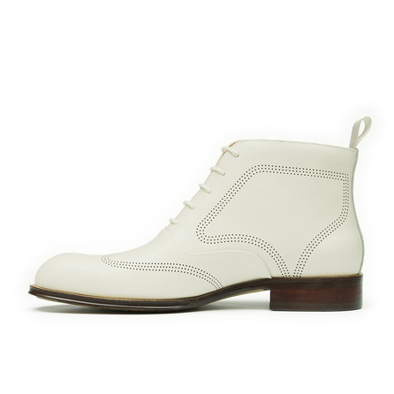 ASTON M.JAZZ Ankle Boots Men's White