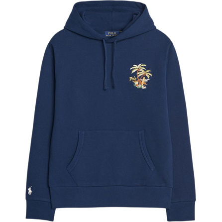 Polo Ralph Lauren Letter Logo Print Hooded Long Sleeve Sweatshirt Men's Navy Blue