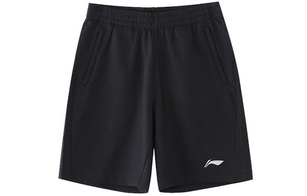 Li-Ning Football Series Training Sports Solid Casual Shorts Men's Black
