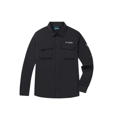 Columbia SS26 Silver Ridge Titanium UPF50 Omni-Shade Sun Protection Quick-Dry Solid Color Outdoor Hiking Long Sleeve Shirt Men's