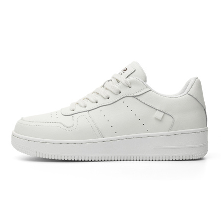 JEEP SPIRIT Casual Series Breathable High School Student Retro Flat American Student Back-to-School Chunky Sole Autumn Winter Minimalist Niche Campus Style Classic Versatile Trendy White Sneakers Lightweight Slip-Resistant Low-Top Sneakers Men's Aurora