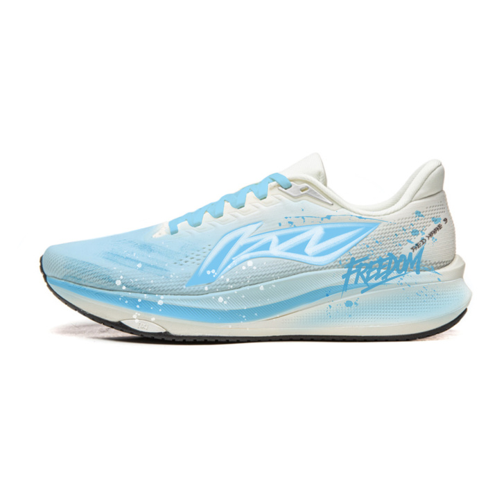 Custom SneakersLiNing Red Hare 9 Blue Rebel Trendy Comfortable Cushioning Energy Return Low-Top Training Long-Distance Running Shoes Men's Blue White