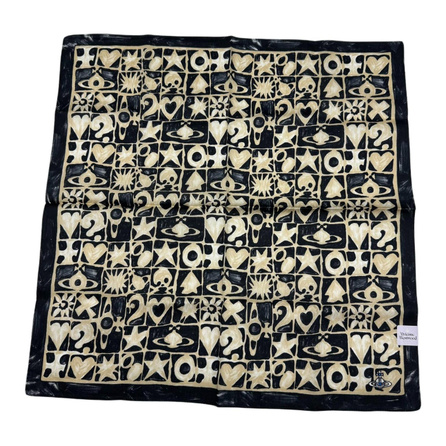 Vivienne Westwood Logo Design - Scarf Unisex Couple Black