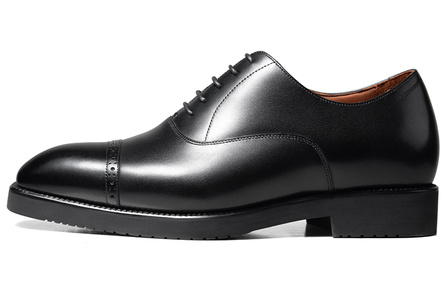 Zuti British Style Brogues Oxford Shoes Casual Shoes Men's Black