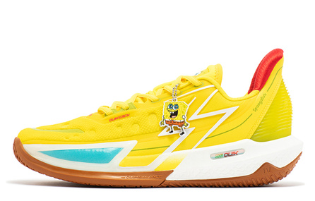 361° BIG3 4.0 Quick Pro Basketball Shoes Men Low-Top Acid Yellow/Warm Brown