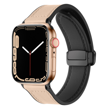IBOANN Apple Watch Band Silicone Leather 38-49mm Fashion Trendy Unisex