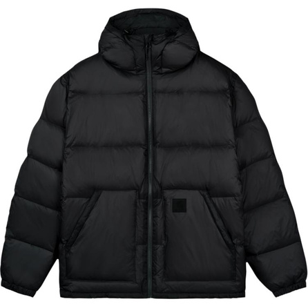 Carhartt WIP FW25 Duck Down Classic Square Logo Translucent Fabric Hooded Zip-Up Basic Solid Color Long Sleeve Fitted Down Jacket Men's