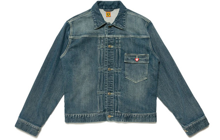 HUMAN MADE Denim Jackets Men Blue