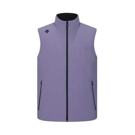 DESCENTE PRO Series Solid Color Stand Collar Slim Fit Down Vest Men's