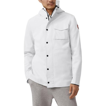 Canada Goose Waterproof And Windproof Windbreaker Jacket Men's Polaris White