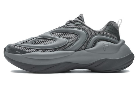 FILA FUSION BUZZARD Cushioning Wear-Resistant Low-Top Casual Shoes Men's Gray