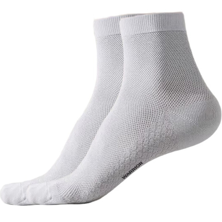 Warrior Unisex Summer Thin Cotton Socks 7A Antibacterial Mesh Breathable Moisture-Wicking Anti-Odor Business Casual Sports Anti-Slip Long Socks Mid-Calf Socks Multi-Pack