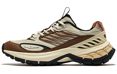 Erke Goose Feather Cushioning Wear-Resistant Low-Top Casual Shoes Men's Brown
