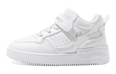 Warrior Wear-Resistant High-Top Kids' Skateboarding Shoes White Kids'
