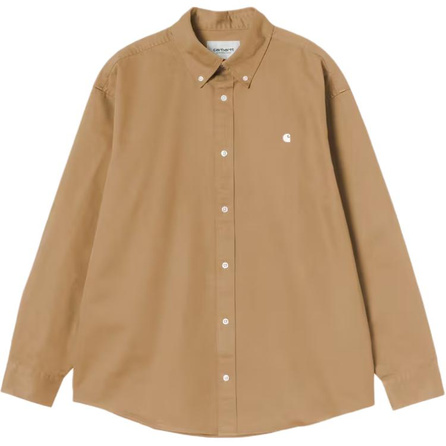 Carhartt WIP FW26 Soft Touch Button-Down Collar Loose Comfortable Minimalist Chest Embroidery Long Sleeve Shirt Unisex