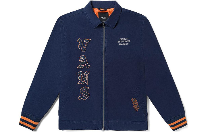 Vans Elder Station Jackets Men Dark Blue