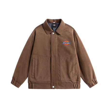 Dickies American Classic Lapel Solid Color Workwear Large Pocket Design Minimalist Vintage Versatile Fashion Casual Jacket Stylish Daily Commute Jacket Men's
