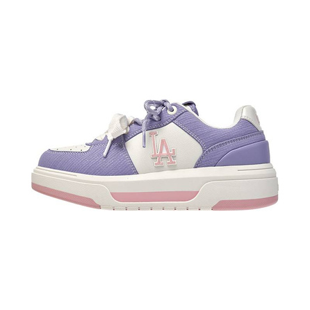 MLB Los Angeles Dodgers Color-Block Thick Sole Soft Elastic Double Shoelace Senior Shoes Height-Boosting Low-Top Skate Shoes Unisex