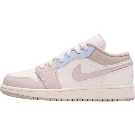 Jordan Air Jordan 1 Leather Comfortable Versatile GS Bounce Low-Top Basketball Shoes Pink/White Unisex