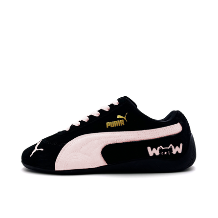 Custom Sneakers PUMA Speedcat Series Black Pink Cat Language Personality Versatile Fashion Trendy Comfortable Low-Top Racing Shoes Unisex