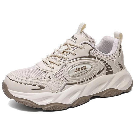 Jeep Comfortable Versatile Low-Top Dad Shoes Men's Sand