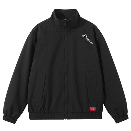 Dickies American Vintage Brand Shoulder Artistic Letter Signature Logo Classic Wear-Resistant Cut Unisex Fashion Trendy Design Loose Comfortable Versatile Distressed Edgy Lapel High Street Style Jacket
