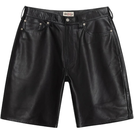 Stussy 2024 Fall Collection FW24 BIG OL' SHORT LEATHER Racing Leather Loose American Retro Casual Shorts Unisex