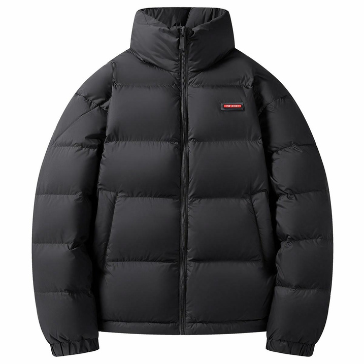SNOW FLYING Zipper Outdoor Warm Series Stand Collar Short Puffer Jacket Casual High Fill Power Commute Versatile Loose Down Jacket Men's