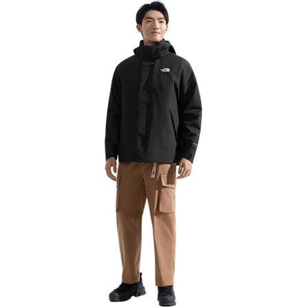 THE NORTH Face 3-in-1 Hooded Loose Comfortable Hiking Waterproof Windproof Warm Jacket Men's