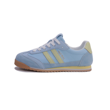 GLO BULL Skateboard Shoes Unisex Low-Top Light Blue Yellow