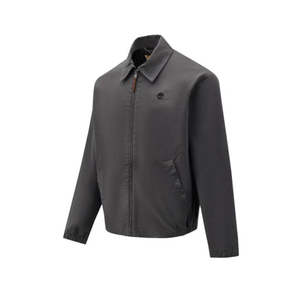 Timberland Light Collar Solid Color Zip Long-Sleeve Jacket Men's