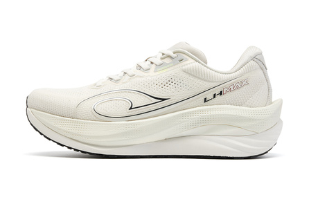 Qiaodan Navigation MAX For Heavy Runners Sport Commute Jogging Cushioning Stability Wide Last Thick-Sole Shock Absorption Support Wear-Resistant Low-Top Xiu Light Speed + Gu PRO HP Rebound Dual Tech Training Long-Distance Running Shoes Men's Birch White