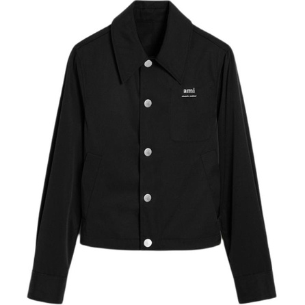 Ami Alexandre Mattiussi Logo Plaque Buttoned Jacket