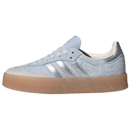 adidas Originals × LIBERTY LONDON SAMBAE Comfortable Versatile German Training Shoes Unisex Crystal Blue