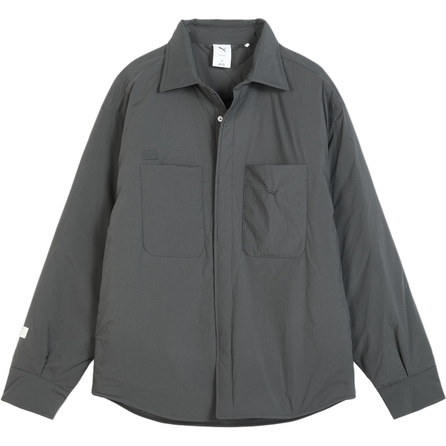 PUMA Casual Long Sleeve Turn-Down Collar Loose Zip-Up Puffer Jacket Unisex