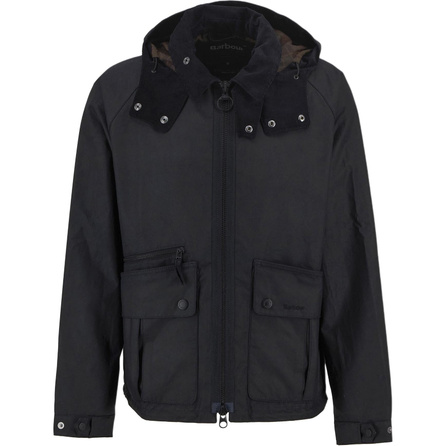 BARBOUR Bardon Spey Detachable Hood Waxed Jacket Men's