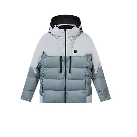 FILA Fitness Series FILA ATHLETICS Warm Long Sleeve Fashion Comfortable Down Jacket Men's Mountain Shadow Grey-GY